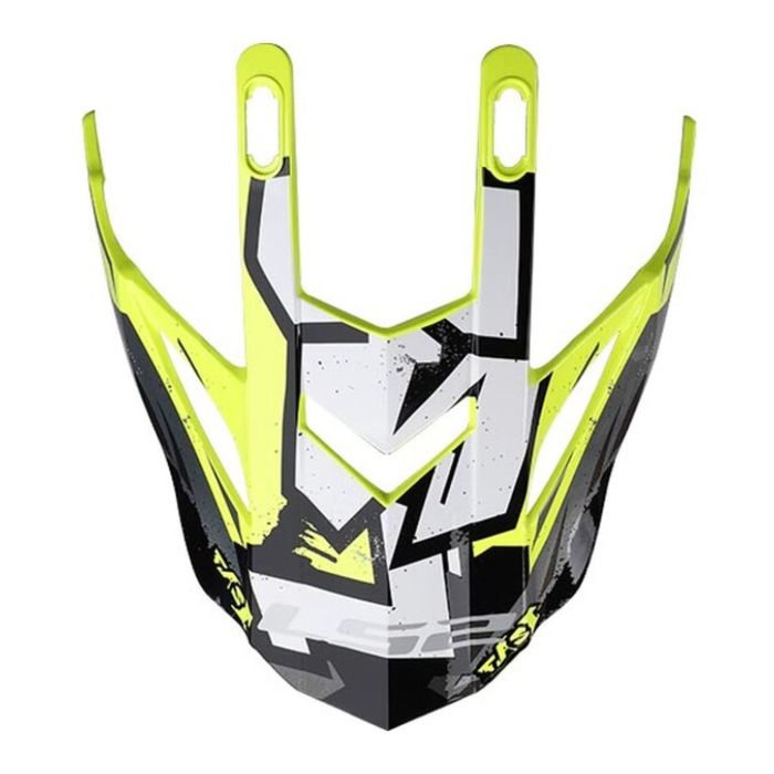 Frontino Ls2 Per Casco Mx437 Evo Crusher Black H-v Yellow