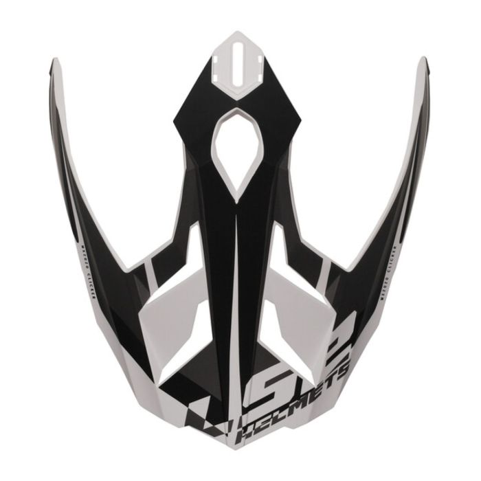 Frontino Ls2 Per Casco Mx701 Alter Matt Black White