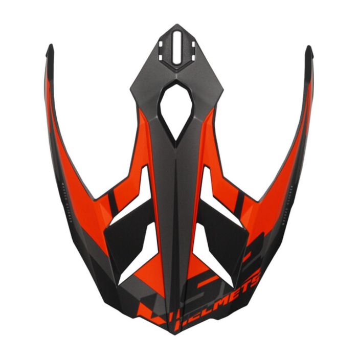 Frontino Ls2 Per Casco Mx701 Alter Matt Black Fl.orange