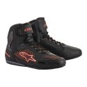 Scarpe Touring Alpinestars Faster-3 Rideknit Black Red Fluo