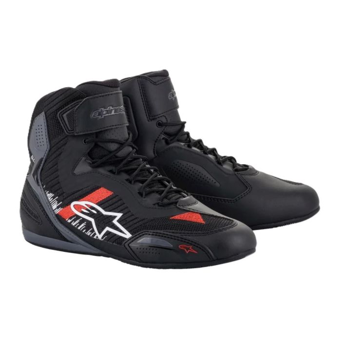 Scarpe Touring Alpinestars Faster-3 Rideknit Black Gray Bright Re