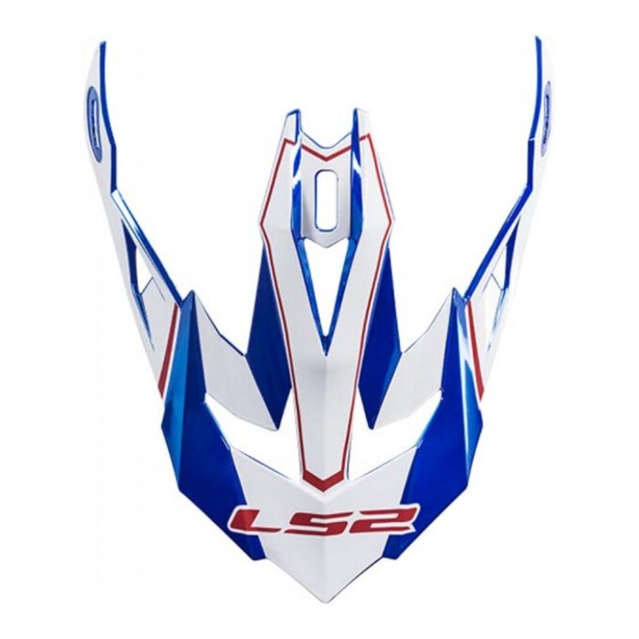 Frontino Ls2 Per Casco Mx470 Power Chrome Blue