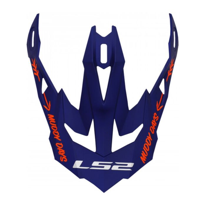 Frontino Ls2 Per Casco Mx700 Cargo Blue Fluo Orange