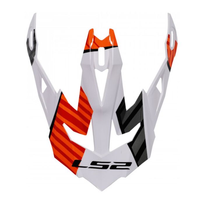 Frontino Ls2 Per Casco Mx700 Astro White Orange