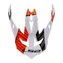 Frontino Ls2 Per Casco Mx700 Astro White Orange