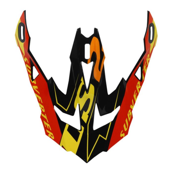 Frontino Ls2 Per Casco Mx700 Arched Black Yellow Red