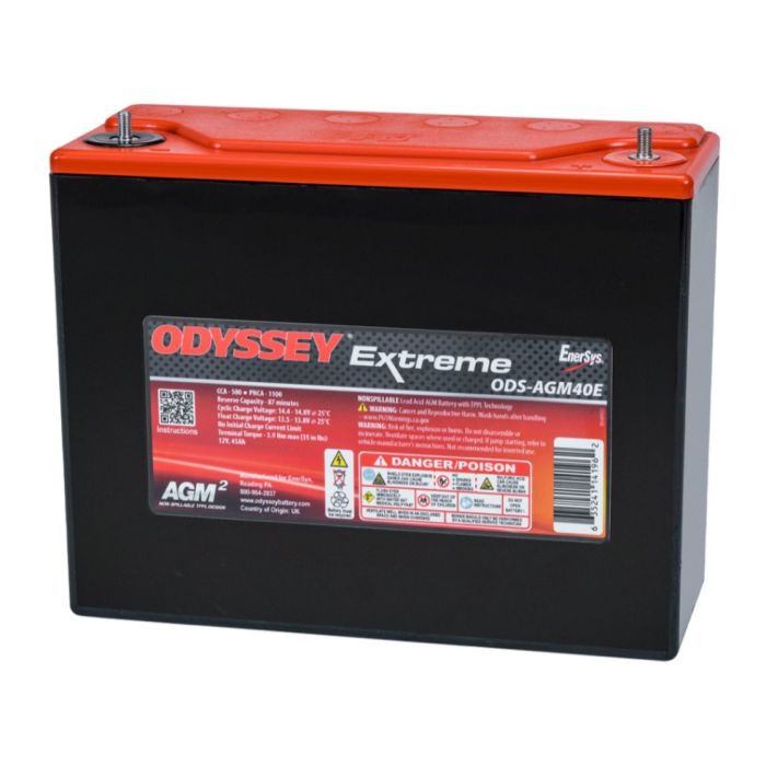 Batteria Odyssey Ods-agm40e (ex Pc1100) Agm Extreme Series 45 Ah.