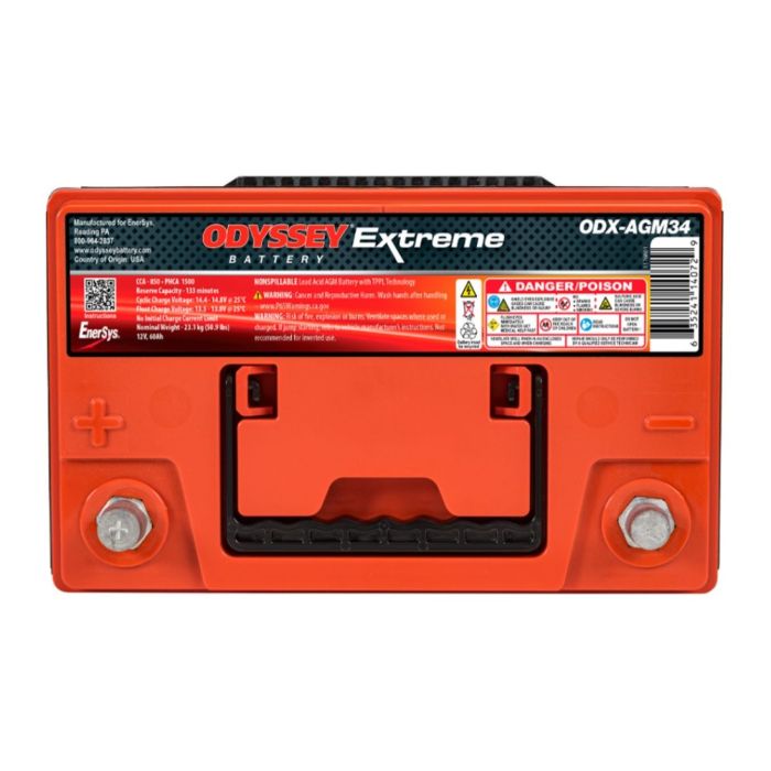 Batteria Odyssey Odx-agm34 (ex 34-pc1500) Agm Extreme Series 68 Ah.