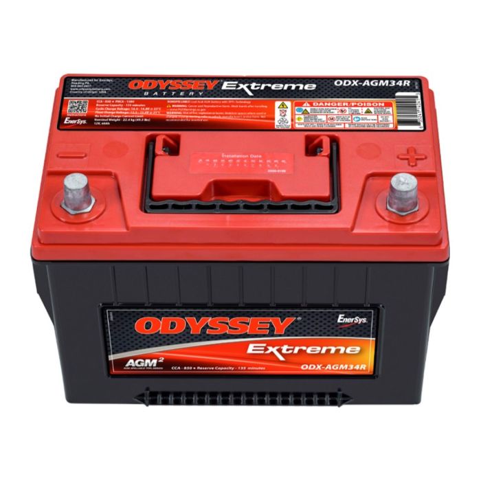 Batteria Odyssey Odx-agm34r (ex 34r-pc1500) Agm Extreme Series 68 Ah.