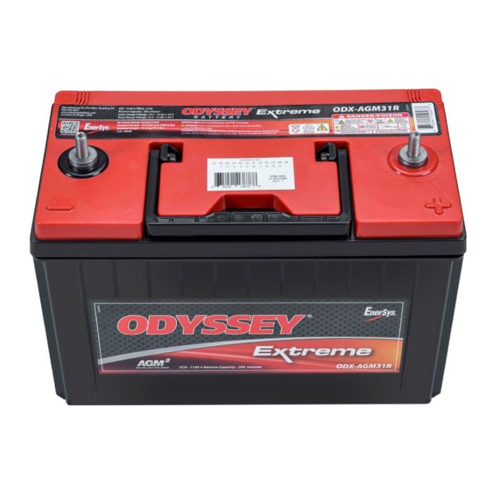 Batteria Odyssey Odx-agm31r (ex 31r-pc2150s) Agm Extreme Series 100 Ah.