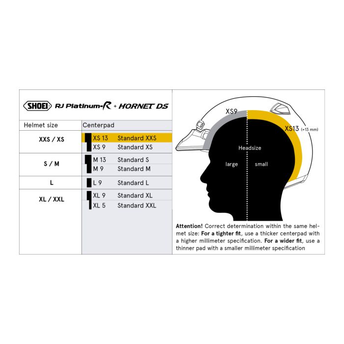 Shoei J-wing Calotta Interna Xs13
