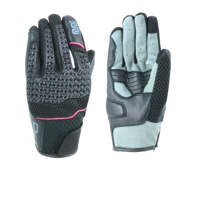 Guanti Donna Estivi Oj Mad Lady Con Protezioni Black / Fucsia