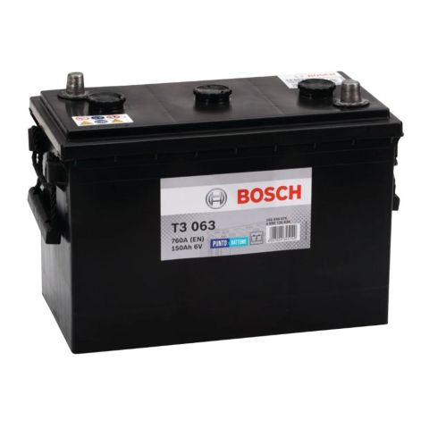 Batteria Bosch T3 063 6 V 150 Ah. 760 A.