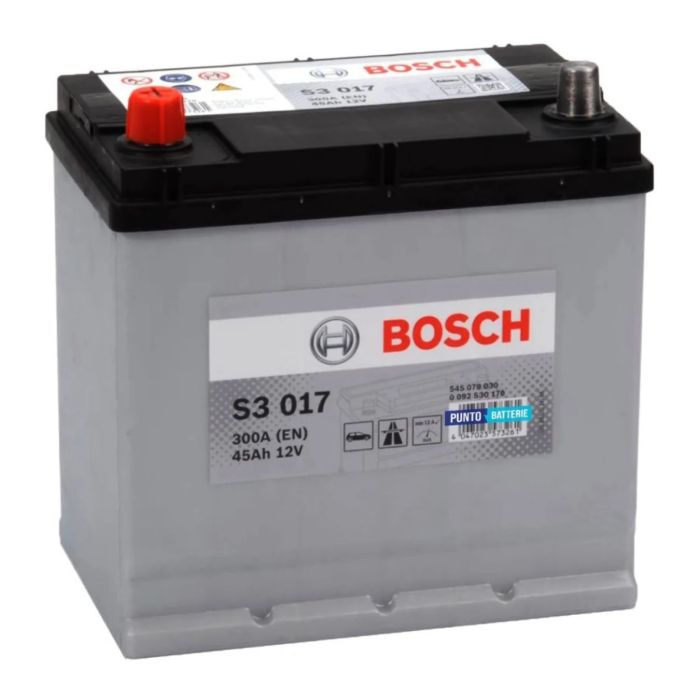 Batteria Bosch S3 017 12 V. 45 Ah. 300 A