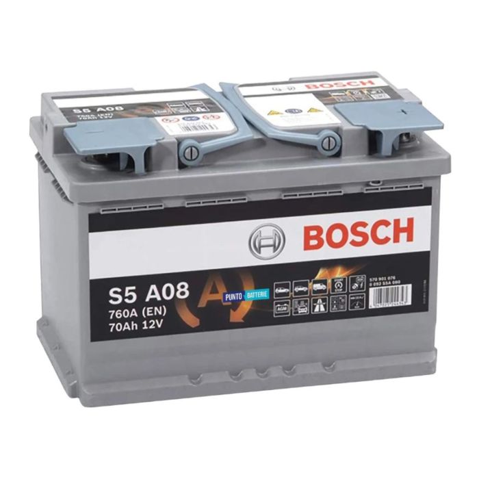 Batteria Bosch Agm S5 A08 12 V. 70 Ah. 760 A