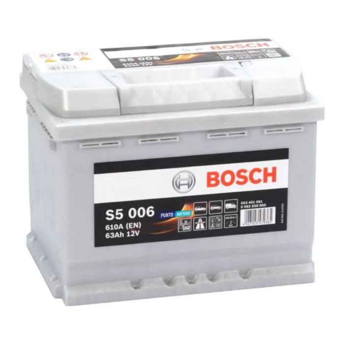 Batteria Bosch S5 006 12 V. 63 Ah. 610 A