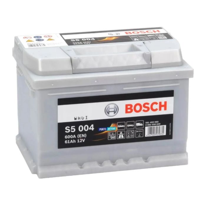Batteria Bosch S5 004 12 V. 61 Ah. 600 A