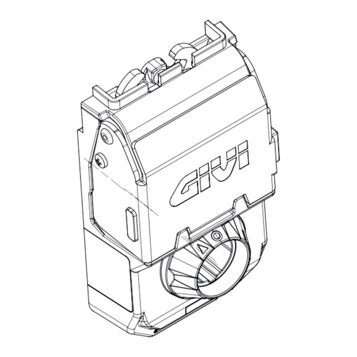 Givi Z8452dxmr Blocco Cerniera Montato Obkev Lat. Dx