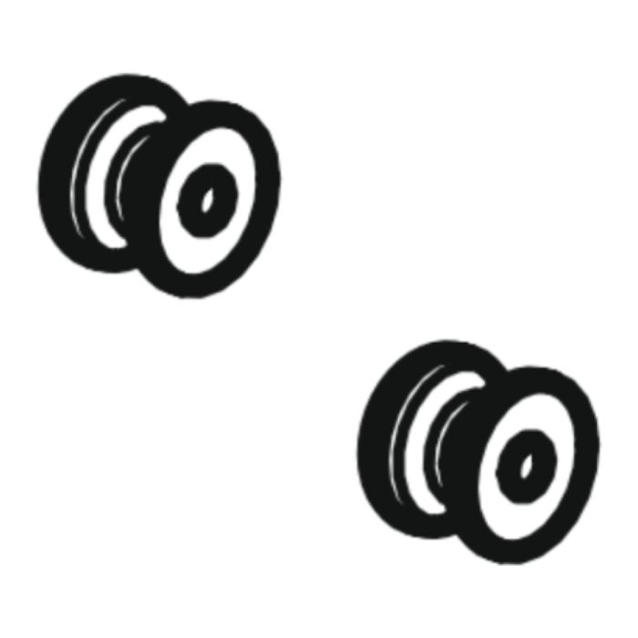 Givi Z112n2r Carrucoline Nylon Nere (2 Pz)