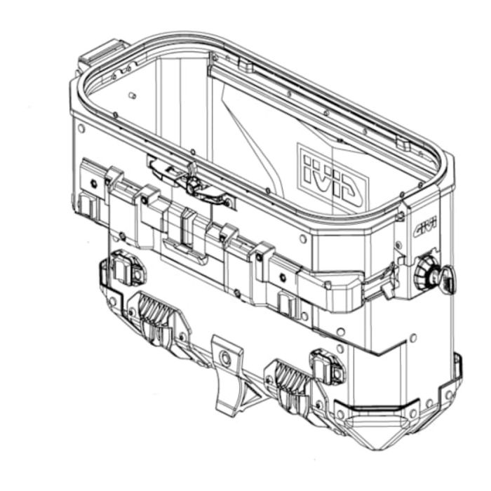 Givi Zobkes33brfm Fondo Ver. Nero Destro Montato Obkes33br