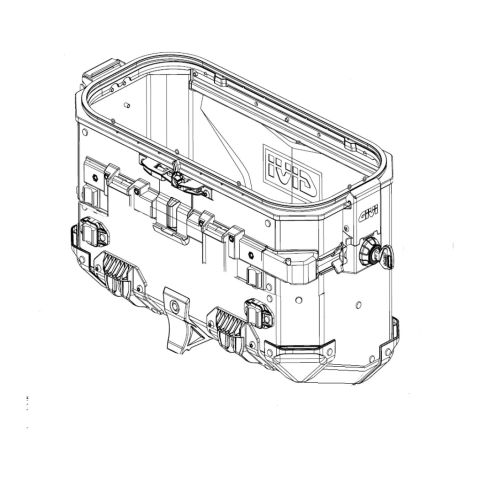 Givi Zobke48brfm Fondo Vern. Nero Destro Montato Obke48br