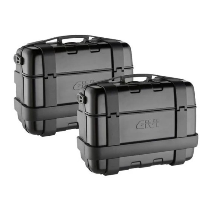 Coppia Valigie Givi Trk33bbpack2 Monokey 33lt Trekker Lite Nero