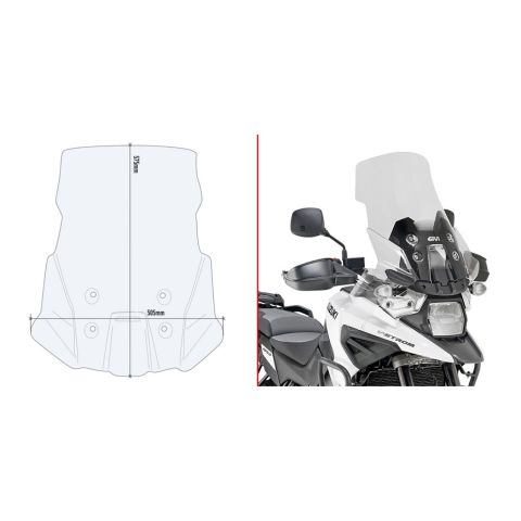 Spoiler Suzuki V-strom 1050 Givi D3117st