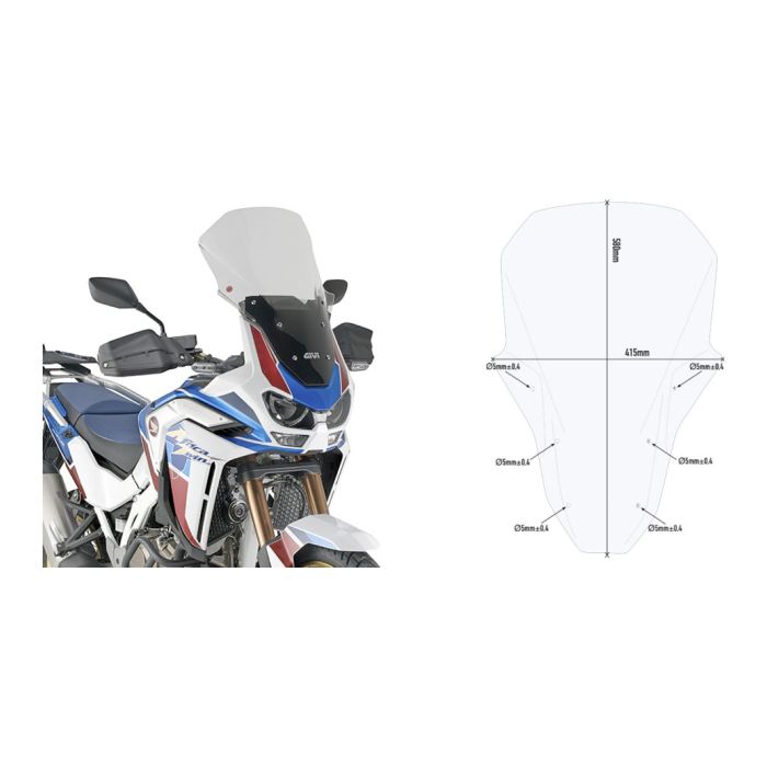 Spoiler Honda Crf1100l Africa Givi D1178st