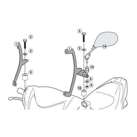 KitGivi Attach.honda Vision 50-110 Réf. A1153a