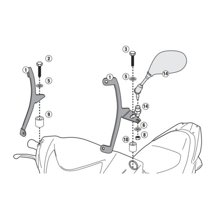 KitGivi Attach.honda Vision 50-110 Réf. A1153a