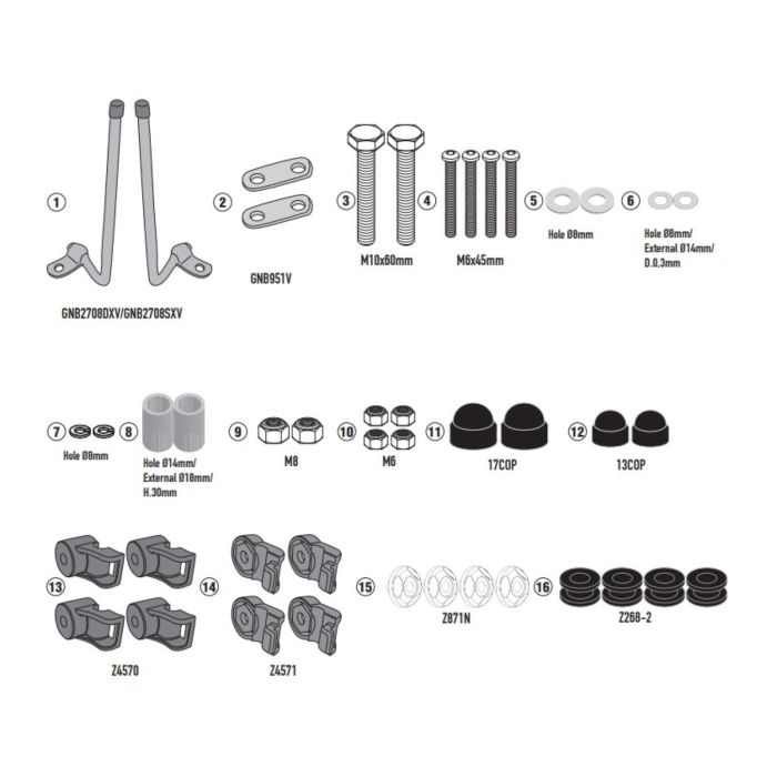 Kit Attacchi Givi Per Honda Sh Mode 2021