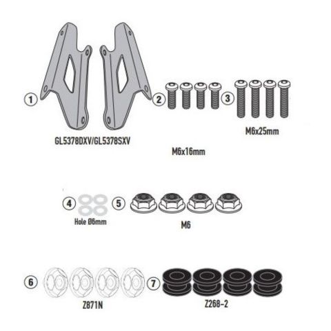 Givi A7068a Attacchi Parab. Sym Joyride 300 (2022)