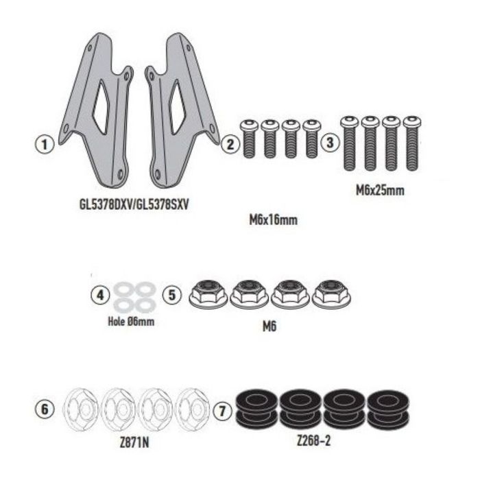 Givi A7068a Attacchi Parab. Sym Joyride 300 (2022)