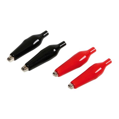 Set mit 4 isolierten Batterieclips