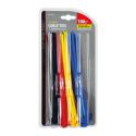 Set of 100 cable ties 20x0,46 cm.
