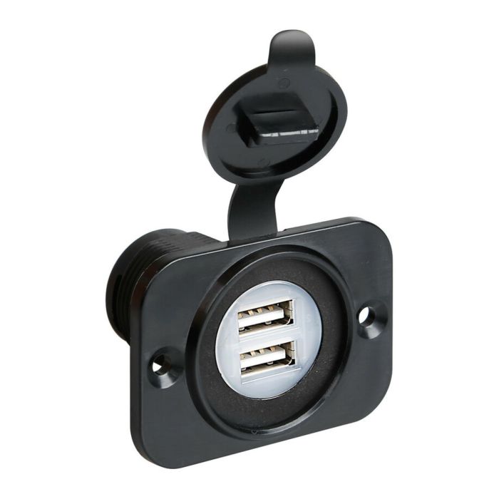 Double prise USB Ext8 12/24V