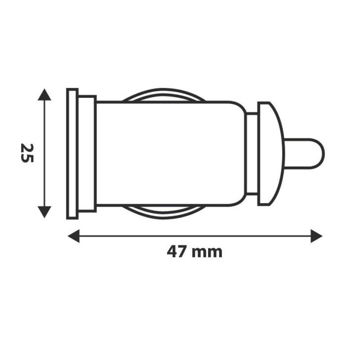 Plug-in Presa Usb,600ma 12/24v