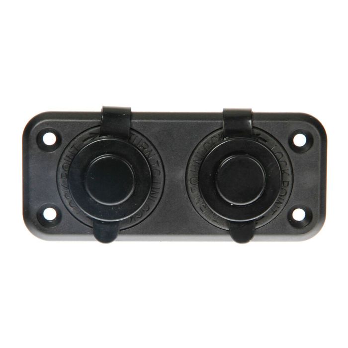 Dual power socket Ext2 12/24V waterproof