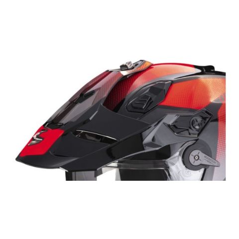 Adf-9000 Air Peak Visor Assy Trail Black Red