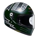 Casco Integrale Shoei Glamster 06 Heiwa Motorcycle Tc4 Verde Grigio