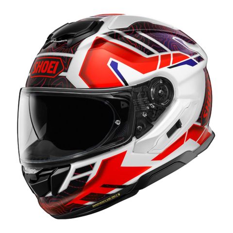 Casco Integrale Shoei Gt-air 3 Hike Tc10 Bianco Rosso Bl