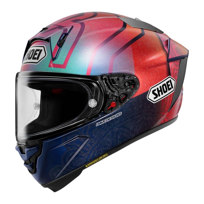 Casco Shoei X-spr Pro Marquez Holi Tc1 Blu Arancio Rosa