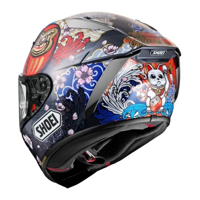 Casco Shoei X-spr Pro Marquez Motegi 5 Tc1 Grigio Rosso Blu