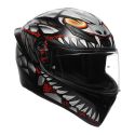 Casco Integrale Agv K1 E2206 Lyzard Matt Black/grey/red