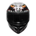 Casco Integrale Agv K1 E2206 Lyzard Matt Black/grey/red