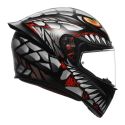 Casco Integrale Agv K1 E2206 Lyzard Matt Black/grey/red