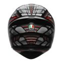 Casco Integrale Agv K1 E2206 Lyzard Matt Black/grey/red
