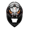 Casco Integrale Agv K1 E2206 Lyzard Matt Black/grey/red