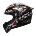 Casco Integrale Agv K1 E2206 Lyzard Matt Black/grey/red