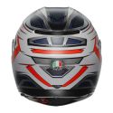 Casco Integrale Agv K3 E2206 Space Matt White/red Fluo